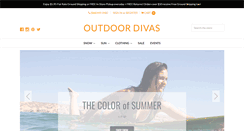 Desktop Screenshot of outdoordivas.com